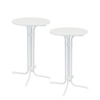 2x Stehtisch klappbar Ø 70 cm Höhe 110 cm...