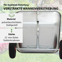 Schubkarre Einhandkarre Traglast 100 kg Volumen 75 L Luftreifen Friedhofskarre Gartenkarre