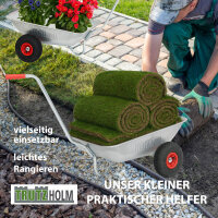 Schubkarre Einhandkarre Traglast 100 kg Volumen 75 L Luftreifen Friedhofskarre Gartenkarre