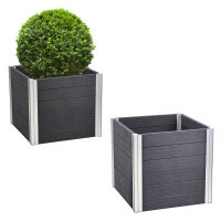 Übertopf 57x 57x 56,5 cm 135 Liter Holzoptik...