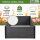 Hochbeet Beeteinfassung mit Wühlmausgitter 100x100x56 cm ca. 516 Liter Holzoptik Komposter
