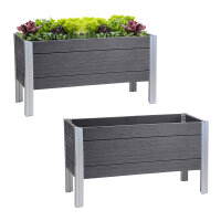 Hochbeet 98 x 40 x 59 cm 100 Liter Holzoptik robust...