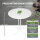 2x Stehtisch klappbar Ø 80 cm Höhe 110 cm Stahl Gastrotisch Partytisch Bistrotisch Tisch in Weiß