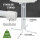 2x Stehtisch klappbar Ø 80 cm Höhe 110 cm Stahl Gastrotisch Partytisch Bistrotisch Tisch in Weiß
