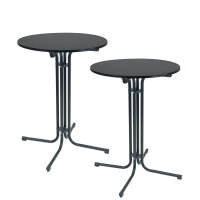 2x Stehtisch klappbar Ø 80 cm Höhe 110 cm...