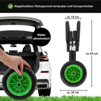SUP Board Wagen für 2 SUPs klappbares Alugestell mit Polsterung PU-Räder inkl. 2 Gurte