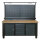 Werkstattwand Profiline XL 200 x 73 cm Stahl massive Holzarbeitsplatte LED Steckdosen Lochwand