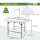 TRUTZHOLM Campingset rund Klapptisch rund Ø 120 cm mit 4 Klappstühlen Kunststoff / Stahl pulverbeschichtet Campingtisch Partytisch
