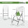 TRUTZHOLM Campingset rund Klapptisch rund Ø 120 cm mit 4 Klappstühlen Kunststoff / Stahl pulverbeschichtet Campingtisch Partytisch