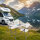TRUTZHOLM Campingset eckig Klapptisch 120x60 cm mit 2 Klappstühlen Kunststoff / Stahl pulverbeschichtet Campingtisch Partytisch