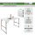 TRUTZHOLM Campingset eckig Klapptisch 120x60 cm mit 2 Klappstühlen Kunststoff / Stahl pulverbeschichtet Campingtisch Partytisch