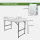 TRUTZHOLM Campingset eckig Klapptisch 120x60 cm mit 2 Klappstühlen Kunststoff / Stahl pulverbeschichtet Campingtisch Partytisch