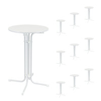 10x Stehtisch klappbar Ø 70 cm Höhe 110 cm...
