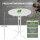 10x Stehtisch klappbar Ø 70 cm Höhe 110 cm Stahl Gastrotisch Partytisch Bistrotisch in Weiß