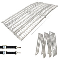 TRUTZHOLM Auffahrrampe 3-teilig klappbar 305 cm Alu grau...