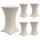 5x Stehtischhusse Stretch 70 cm beige Tischdecke Husse Bistrotisch Partytisch