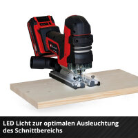 Einhell Professional Akku-Stichsäge TP-JST 18/135 Li BL Power X-Change (18 V, 135 mm Schnitttiefe in Holz, 26 mm Hubhöhe, Brushless, T-Style-Griff, 3x Sägeblatt, ohne Akku)
