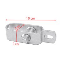 100 Stück Drahtspanner feuerverzinkt 100 mm verzinkt Zaunspanner Zaun Weidezaun