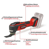 Einhell Akku-Multifunktionswerkzeug TP-MG 18 Li BL - Solo Power X-Change