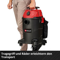 Einhell Nass-Trockensauger TC-VC 1825 A 1250 W 25 L Staubsauger mit integrierter Automatiksteckdose