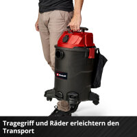 Einhell Nass-Trockensauger TC-VC 1930 A 1500 W 30 L Staubsauger mit integrierter Automatiksteckdose