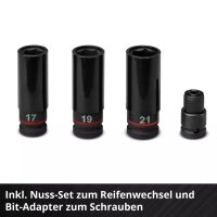 Einhell Akku-Schlagschrauber IMPAXXO 18/450 Solo inkl. Nuss-Set & LED-Licht Power X-Change