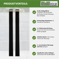 TRUTZHOLM 2x Alu Auffahrschienen 194 cm Tragkraft 100 kg Alu Anti-Rutsch Beschichtung E-Bike Mofa