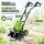 Motorhacke 24 Hackmesser 45 cm breit 22 cm tief 1500W Bodenhacke Transporträder klappbar Tragegriff