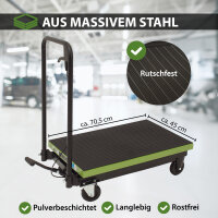 Scherenhubwagen hydraulisch 225 kg Tragkraft Hubbereich 23-72,5 cm 4 Rollen rutschfeste Plattform