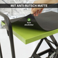 Scherenhubwagen hydraulisch 225 kg Tragkraft Hubbereich 23-72,5 cm 4 Rollen rutschfeste Plattform