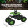 Gartenscooter mit Ablage Stahl 150 kg Sitzhöhe 44-52 cm Sitz 360° drehbar Lufträder in Schwarz-grün