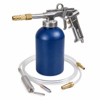 Druckbecherpistol zur Hohlraumversiegelung inkl. Schläuche Hakendüse Runddüse