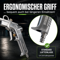 Druckbecherpistol zur Hohlraumversiegelung inkl. Schläuche Hakendüse Runddüse