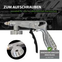 Hohlraumpistole zur Hohlraumversiegelung Druckluft-Unterbodenschutzpistole inkl. Schlauch