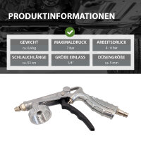 Hohlraumpistole zur Hohlraumversiegelung Druckluft-Unterbodenschutzpistole inkl. Schlauch