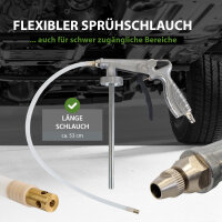 Hohlraumpistole zur Hohlraumversiegelung Druckluft-Unterbodenschutzpistole inkl. Schlauch