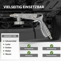 Hohlraumpistole zur Hohlraumversiegelung Druckluft-Unterbodenschutzpistole inkl. Schlauch