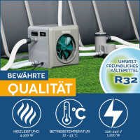 Bestway Wärmepumpe Air Energy 1200 W Poolheizung 58748 Titanium Wärmetauscher bis 30.000 Liter