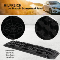 2x Anfahrhilfe 106 x 31 x 6 cm 5 t Tragkraft Sandboards Offroad Traktionshilfe Schnee mit Tasche