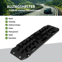 2x Anfahrhilfe 106 x 31 x 6 cm 5 t Tragkraft Sandboards Offroad Traktionshilfe Schnee mit Tasche