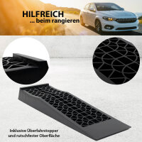 2x Auffahrrampe extraflach Traglast 5 t Kunststoff Auffahrkeile Autorampe für PKW Sportwagen Camper