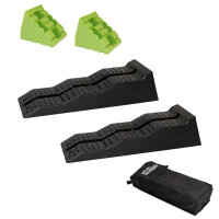 2 x Auffahrkeil mit extra Blocker 5 T 56 x 20 x 13 cm...