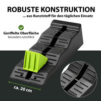 2x Auffahrkeile für Wohnmobil mit Blocker 5t Stufenkeil für Wohnwagen Camper Anhänger inkl. Tasche