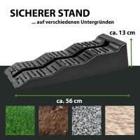 2x Auffahrkeile für Wohnmobil mit Blocker 5t Stufenkeil für Wohnwagen Camper Anhänger inkl. Tasche