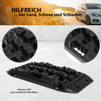 2x Anfahrhilfe 58 x 30 x 7 cm 5 t Tragkraft Sandboards Offroad Traktionshilfe Schnee stapelbar