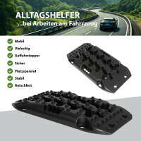 2x Anfahrhilfe 58 x 30 x 7 cm 5 t Tragkraft Sandboards Offroad Traktionshilfe Schnee stapelbar