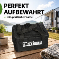 2x Auffahrkeil 2-teilig bis 13,5 t Höhenausgleichsrampe für PKW, SUV, Wohnmobil mit Unterlegmatte
