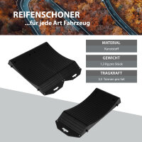 4 x Reifenschoner 3,5 T 49 x 21 x 6 cm bis 18 Zoll Reifen zusammensteckbar mit Tasche