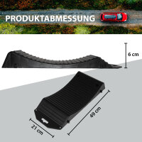 4 x Reifenschoner 3,5 T 49 x 21 x 6 cm bis 18 Zoll Reifen zusammensteckbar mit Tasche