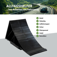 4x Unterlegkeil mit Halter Tragkraft 3t Kunststoff Bremskeil Radkeile für PKW Anhänger Wohnmobil